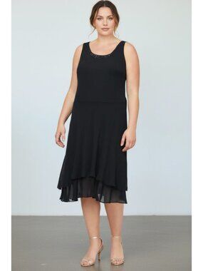 SLNY Women's Black Dress 22W